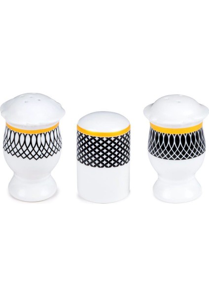 Bone Chına Porselen Tuz/Biber Kürdanlık Set 4 Parça