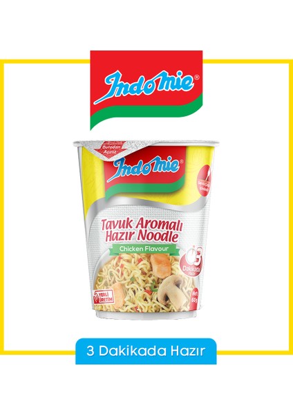 İndomie Tavuk Aromalı Bardak Noodle