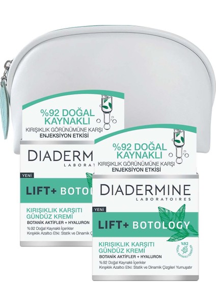 Lift+ Botology Gündüz Kremi x 2 + Makyaj Çantası