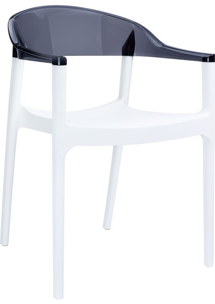 Exclusive Carmen Koltuk Beyaz Siyah Transparan