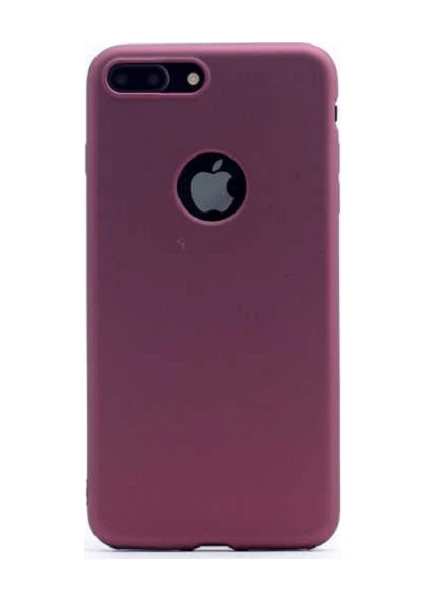 Tekno Grup Apple iPhone SE 2020 Kılıf Mat Premium Silikon Kılıf + Nano Ekran Koruyucu Bordo