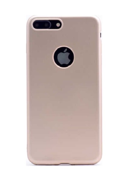 Apple iPhone SE 2020 Kılıf Mat Premium Silikon Kılıf Gold