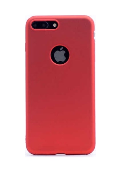 Apple iPhone SE 2020 Kılıf Mat Premium Silikon Kılıf + Cam Ekran Koruyucu Kırmızı