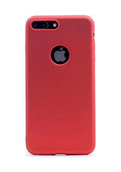 Tekno Grup Apple iPhone SE 2020 Kılıf Mat Premium Silikon Kılıf + Nano Ekran Koruyucu Kırmızı