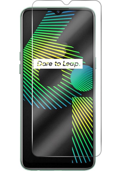 Realme 6i Temperli Cam Ekran Koruyucu Şeffaf