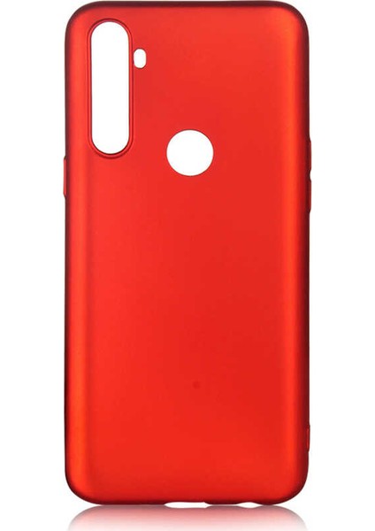 Realme C3 Kılıf Mat Premium Silikon Kılıf Kırmızı