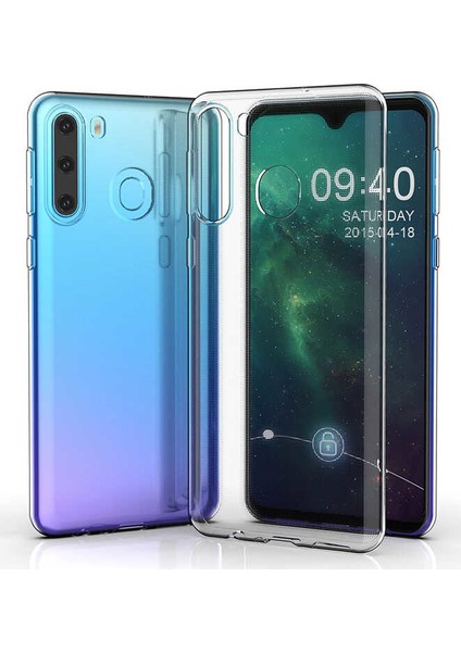 Samsung Galaxy A11 Kılıf Darbe Emici Süper Silikon Kılıf + Cam Ekran Koruyucu Şeffaf fiyatları