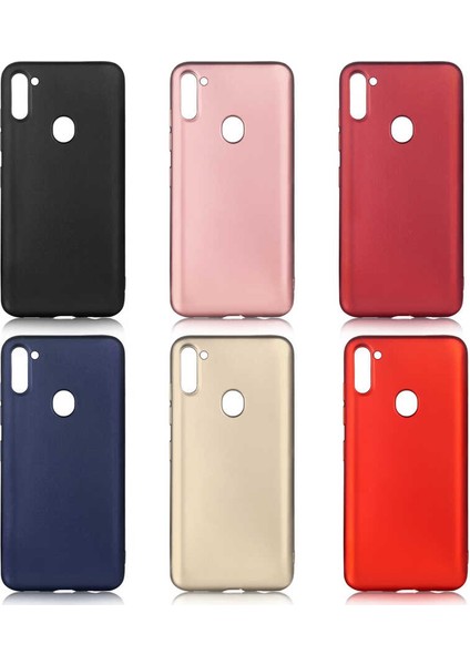 Samsung Galaxy M11 Kılıf Mat Premium Silikon Kılıf + Cam Ekran Koruyucu Siyah fiyatları