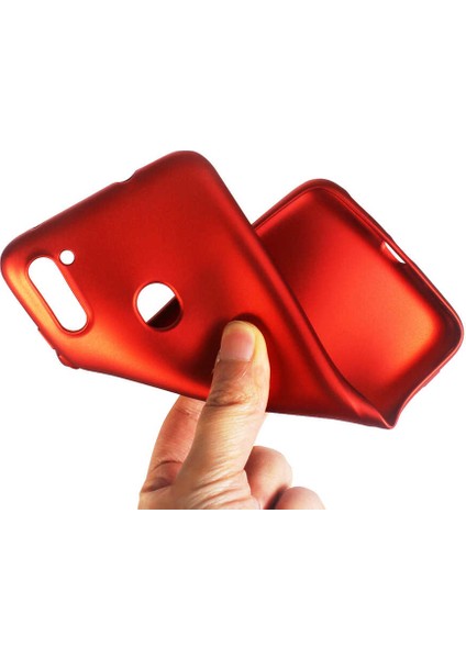 Samsung Galaxy M11 Kılıf Mat Premium Silikon Kılıf + Cam Ekran Koruyucu Siyah modelleri