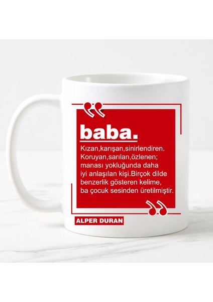 Nilhediye Babalar Günü Hediyesi Kupa Bardak