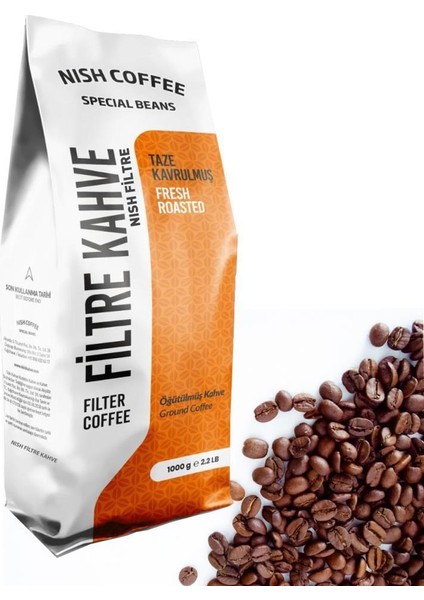 Filtre Kahve Nish Brazil 1 kg French Press İçin Çekilmiş fırsatları
