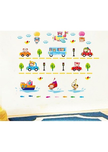 Çocuk Şehri Anaokulu Yuva Bebek ve Çocuk Odası Duvar Sticker