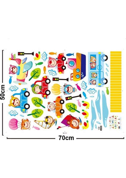 Çocuk Şehri Anaokulu Yuva Bebek ve Çocuk Odası Duvar Sticker