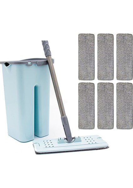 +6 Yedek Mop ve Zambak Tablet Mop Seti Temizlik Seti