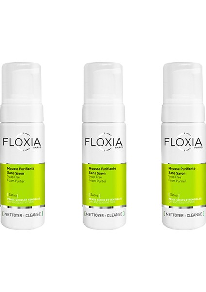 Floxia Sativa Soap Free Foam Purifier X3 - Kuru Ciltler Için Sabun Içermeyen Köpük Temizleyici 150 ml