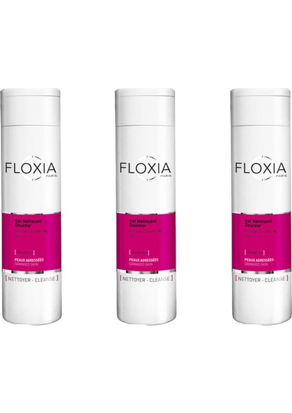 Floxia Regenia Gentle Cleansing Gel 200 ml X3 - Hassas Ciltler Için Nazik Temizleme Jel