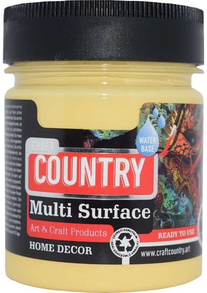 Craft Country Multi Surface Hobi Boyası 120 cc 1017 Saman