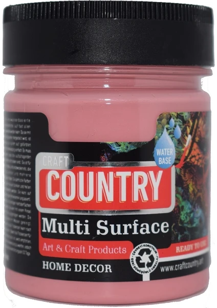 Country Multi Surface Hobi Boyası 120 cc 1023 Gül Kurusu