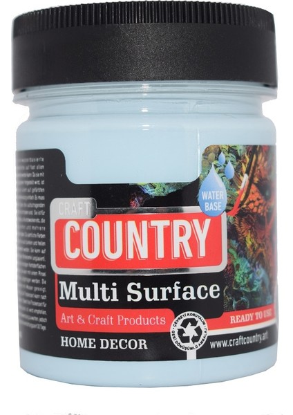 Country Multi Surface Hobi Boyası 120 cc 1053 Pastel Mavi