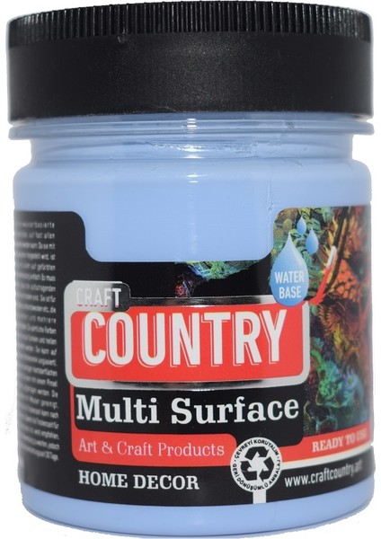 Country Multi Surface Hobi Boyası 120 cc 1054 Şebnem Mavi