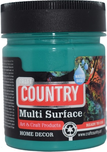 Country Multi Surface Hobi Boyası 120 cc 1077 Zümrüt Yeşili