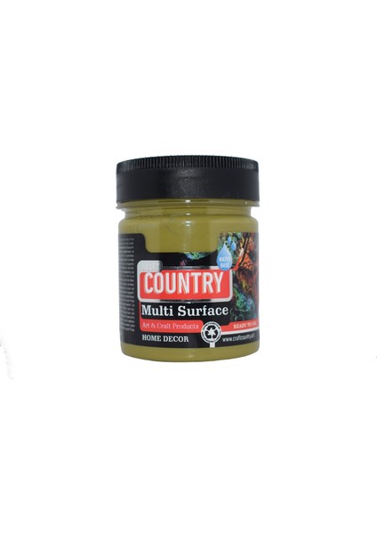 Country Multi Surface Hobi Boyası 120 cc 1079 Yağ Yeşili