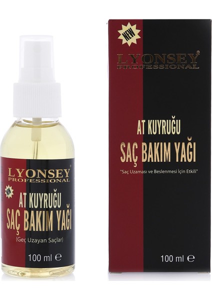 Bitkisel At Kuyruğu Saç Bakım Seti Lyonsey Şampuan 400 ml + Bakım Yağı 100 ml