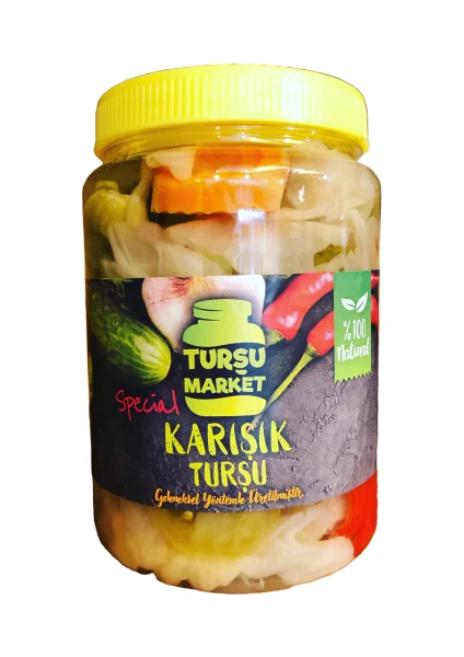 Turşu Market Hakiki Çubuk Turşusu  1 lt  Karışık Turşu