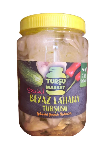 Turşu Market Hakiki Çubuk Turşusu  1 lt  Beyaz Lahana