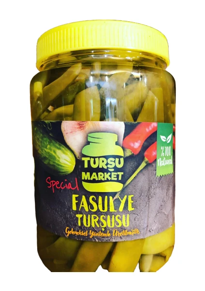 Turşu Market Hakiki Çubuk Turşusu  1 lt  Fasulye