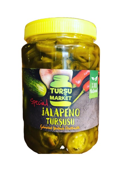 Turşu Market Hakiki Çubuk Turşusu  1 lt  Jalapeno