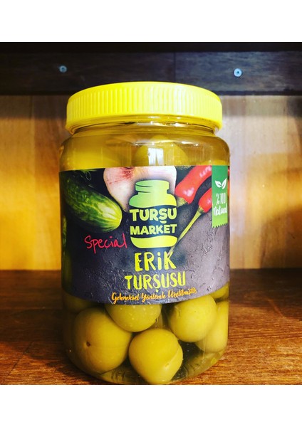 Turşu Market Hakiki Çubuk Turşusu  1 lt  Erik