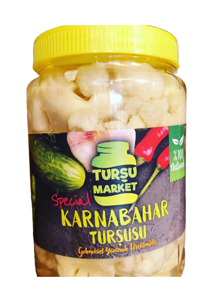 Turşu Market Hakiki Çubuk Turşusu  1 lt  Karnabahar