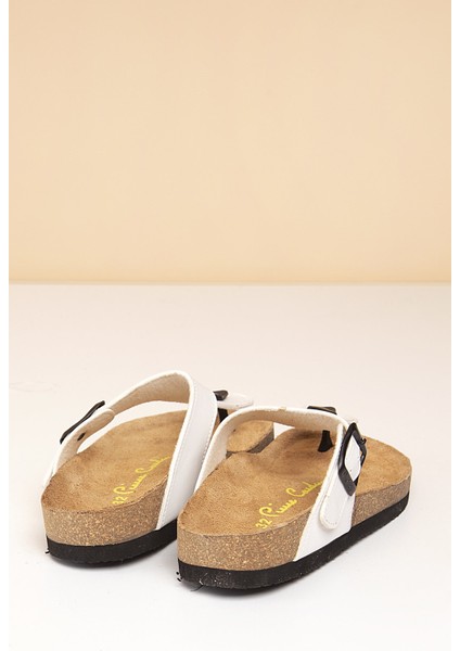 ® | PC-5067-50 Beyaz - Çocuk Terlik