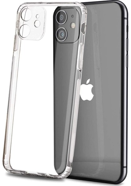 Apple iPhone 11 Tıpalı Kamera Korumalı Şeffaf Premier Kılıf