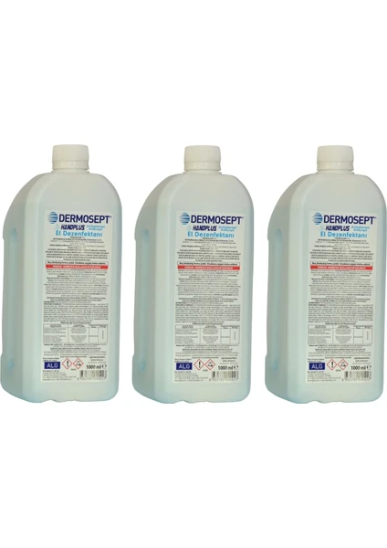 Dermosept Handplus El ve Cilt Dezenfektanı  3x1000 ml