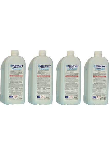 Dermosept Handplus El ve Cilt Dezenfektanı  4x1000 ml