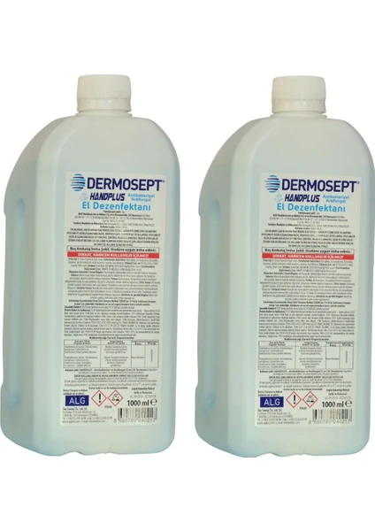 Dermosept Handplus El ve Cilt Dezenfektanı  2x1000 ml