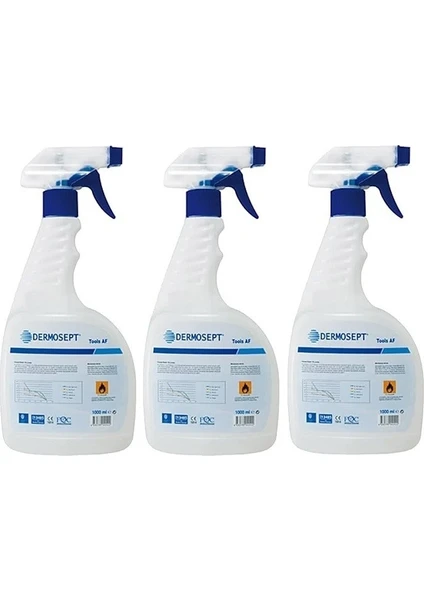 Dermosept Tools Af Alet Yüzey Dezenfektanı  3x1000 ml