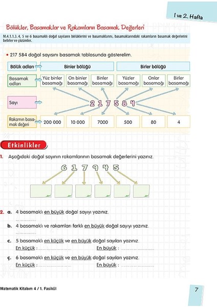 Fasikül Fasikül Matematik Kitabım 4. Sınıf indirimleri