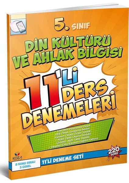 Koza Yayın Dağıtım 5. Sınıf Din Kültürü ve Ahlak Bilgisi 11'li Deneme Seti