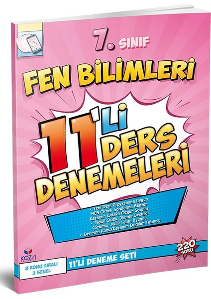 Koza Yayın Dağıtım 7. Sınıf Fen Bilimleri 11'li Deneme Seti