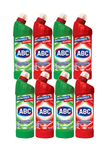 Çamaşır Suyu 4 Adet Dağ Ferahlığı 810 gr + 4 Adet Hijyen Aşkı 810 gr
