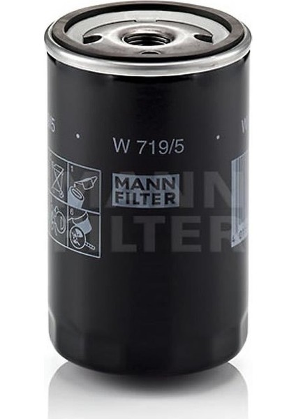 Volkswagen Golf 1-2-3 Benzinli 74-99 Yağ Filtresi W 719/5