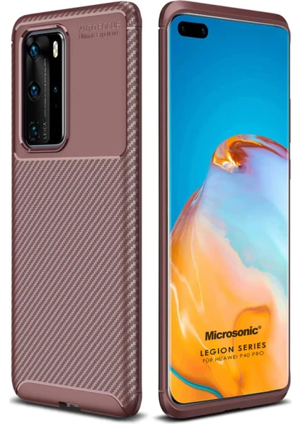 Huawei P40 Pro Kılıf Legion Series Kahverengi