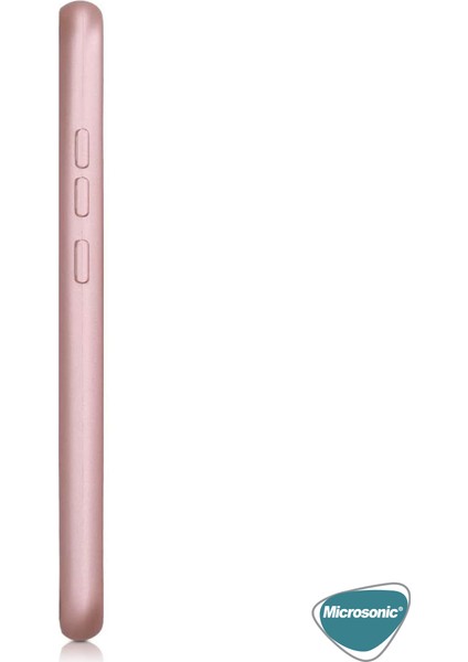 Matte Silicone Samsung Galaxy A21 Kılıf Rose Gold