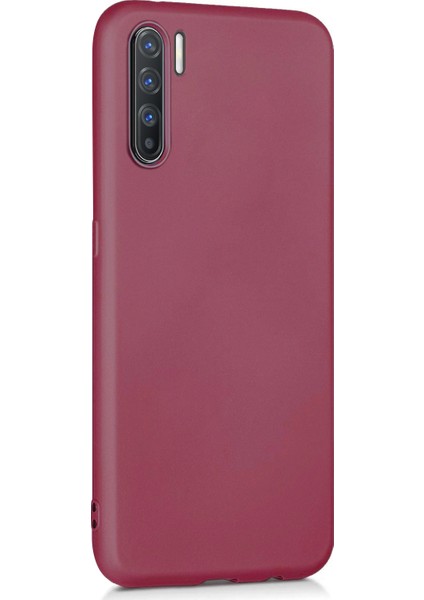 Matte Silicone Oppo Reno 3 Kılıf Mor