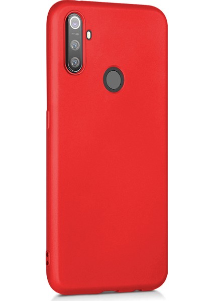 Matte Silicone Realme C3 Kılıf Kırmızı fiyatları