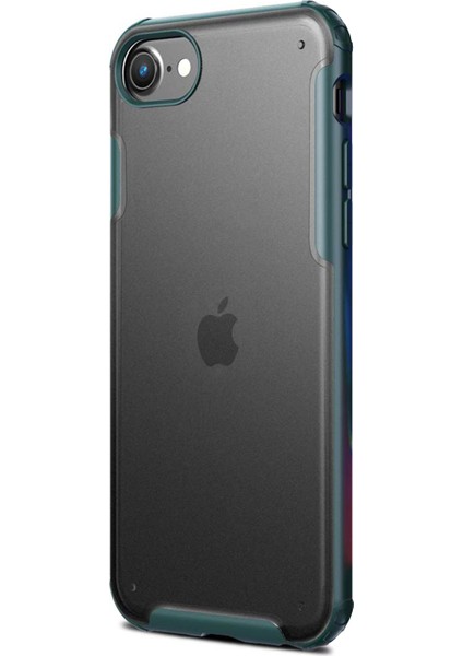 Apple iPhone Se 2020 Kılıf Frosted Frame Yeşil