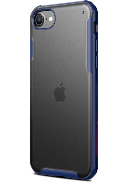 Apple iPhone Se 2020 Kılıf Frosted Frame Lacivert